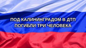 |Н. РФ| Под Калининградом в ДТП погибли три человека
