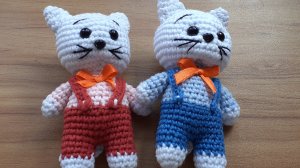 Котик малышок ч.1 .Всего 12 см. крючком.