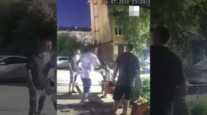 Уголовник-рецидивист по кличке Чиркаш избивает инвалида - ветерана СВО, заступившегося за женщину.