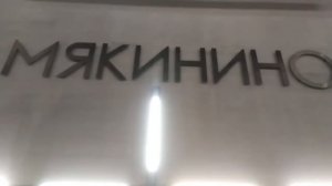 Станция метро Мякинино интерьер, пассажиры, поезда Фрагмент 4