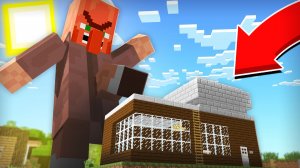 ЖИТЕЛЬ ГИГАНТ СЕЙЧАС РАЗДАВИТ МОЙ ДОМ В МАЙНКРАФТ | Риколит Minecraft