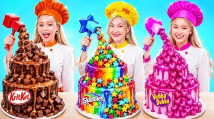 Бедная Vs Богатая Vs Супербогатая На Испытании По Украшению Торта! Радуга Vs Шоколад Vs Ро