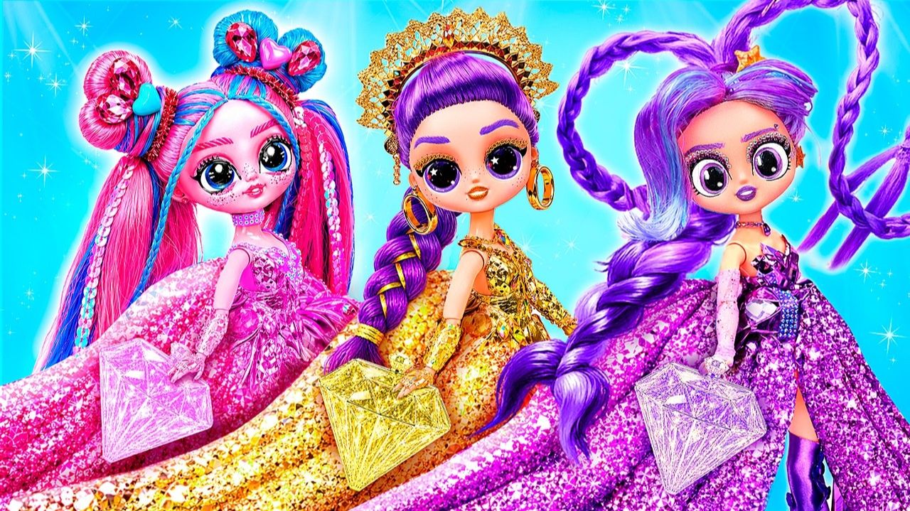 Лили Лавбрейдс, Руми и Лали! Преображение в бриллиантовом стиле! K-Pop Demon Hunters DIY
