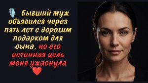 Бывший муж объявился через пять лет с дорогим подарком для сына, но его истинная цель меня ужаснула.