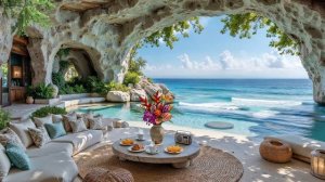 МОРСКОЙ ДЖАЗ В УЮТНОЙ ПЕЩЕРЕ 🌊🎷 ОКЕАН ДЛЯ РАБОТЫ И РАССЛАБЛЕНИЯ