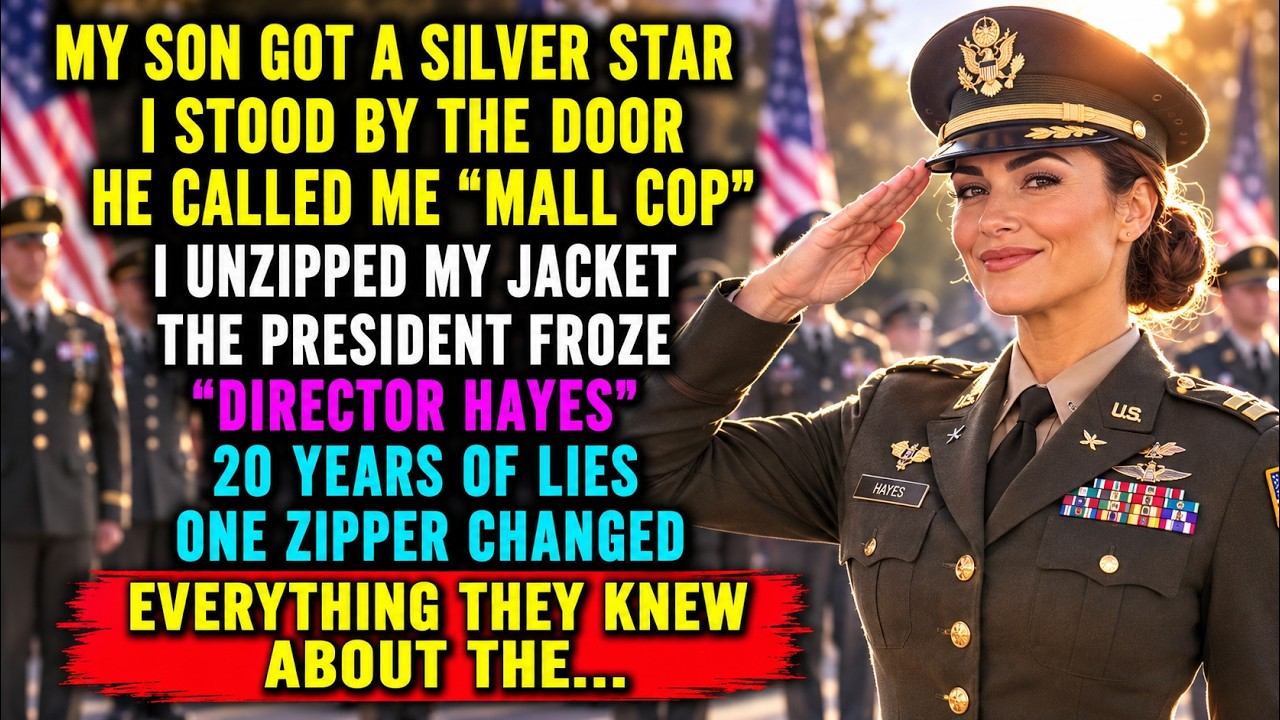 I STOOD AT THE DOOR WHILE MY SON GOT HIS MEDAL - THEN I UNZIPPED MY JACKET AND THE PRESIDENT CALLED