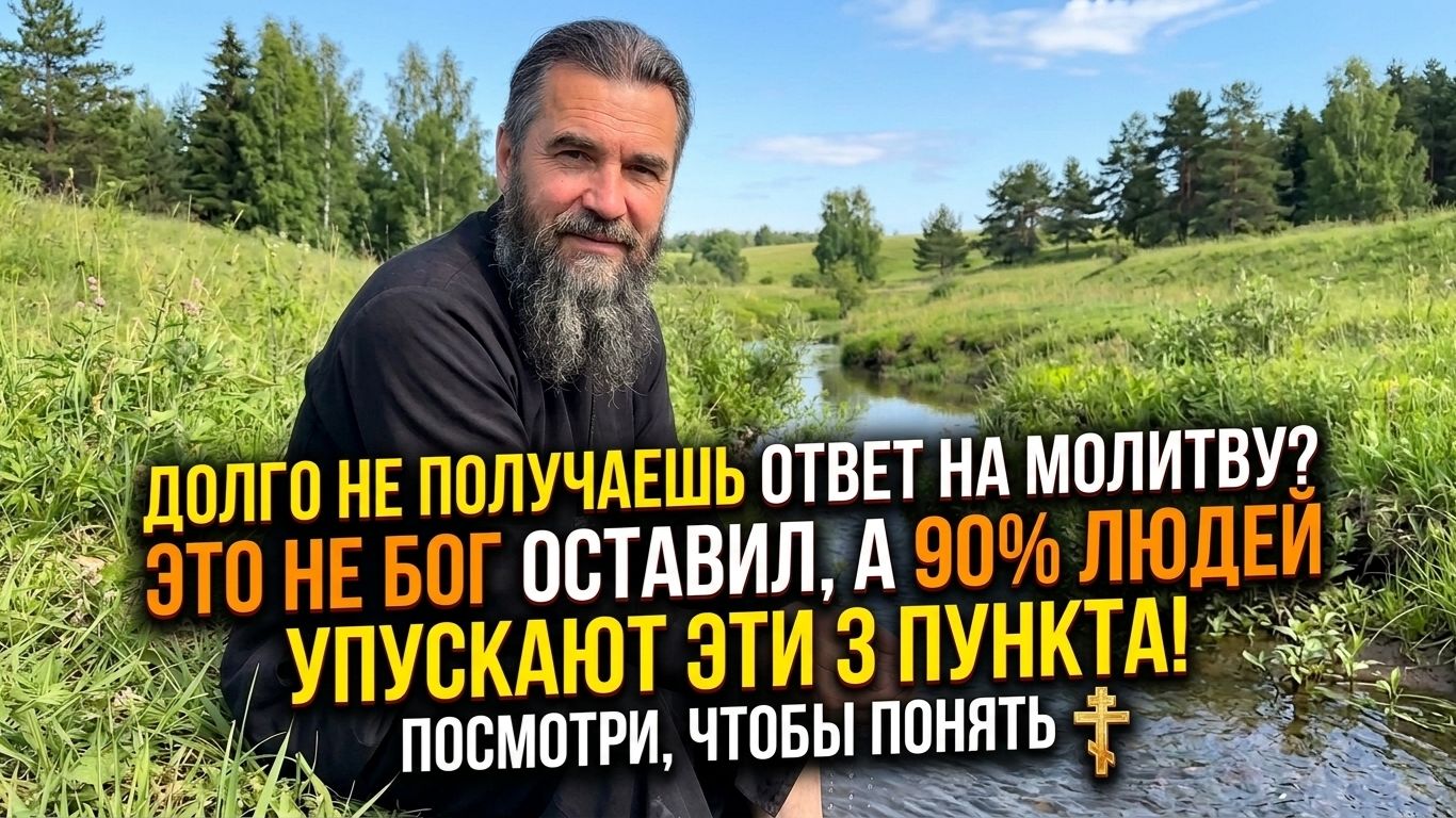 Сначала запомни: если на молитву пока нет ответа, это не значит, что Бог тебя оставил.