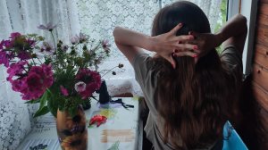 АСМР 🌸 Делаю прически, заплетаю и рассказываю как мы отдыхали 🌸