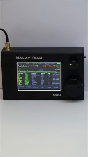 Радиоприёмник Малахит-DSP4, декодирование FT8 антенна MLA-30+