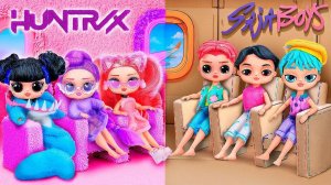 Картонный Пушистый Аквапарк в Самолёте для K-Pop Охотниц на Демонов! 10 поделок для кукол