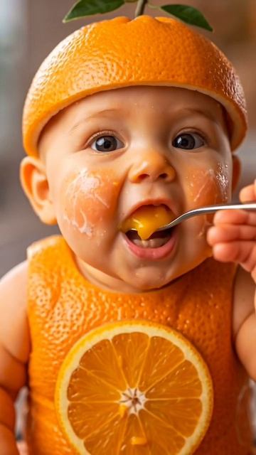 АСМР Апельсиновый Малыш 🍊 Нежные цитрусовые звуки для расслабления #АСМР #еда