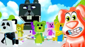 Небесное путешествие медведя Баарена. Желейная собачка играет в Super Bear Adventure.