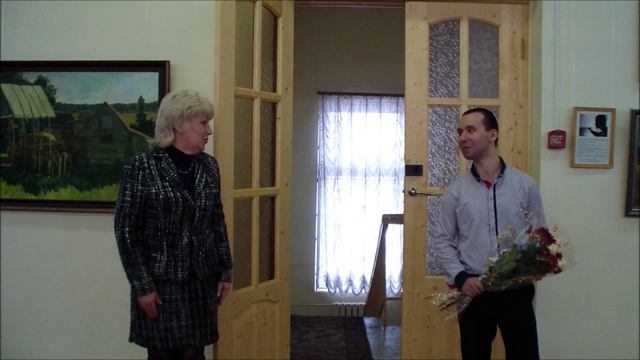 Открытие персональной выставки А.Иванова, картинная галерея г.Таруса, Калужская область, 9.04.2016г.