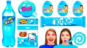 Челлендж с Синей Едой # Смешные Челленджи с Едой от DaZaZa Challenge