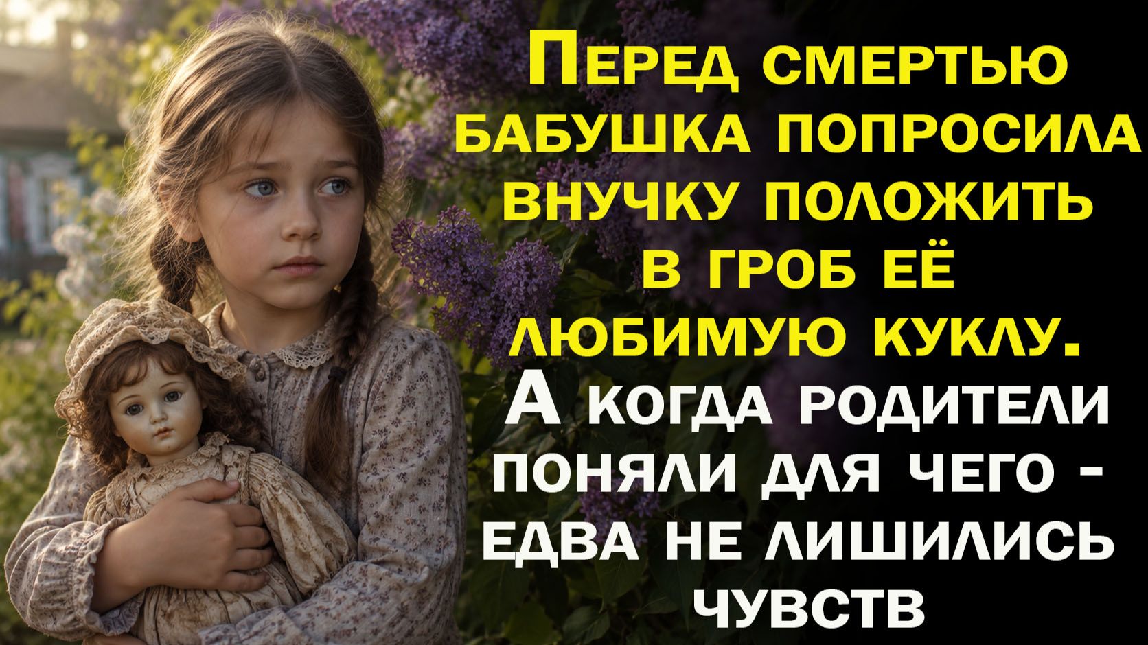 Перед смертью бабушка попросила вучку положить в гроб её куклу. А когда родители поняли для чего...