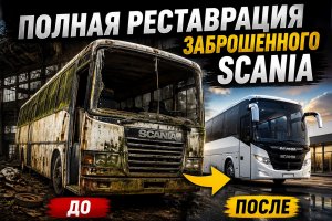 Реставрация заброшенного пассажирского автобуса Scania