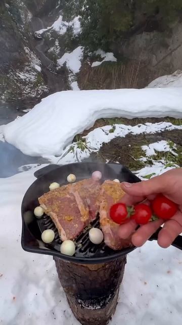 🥩 ❄️  Стейк Ти-бон на дровяной печи