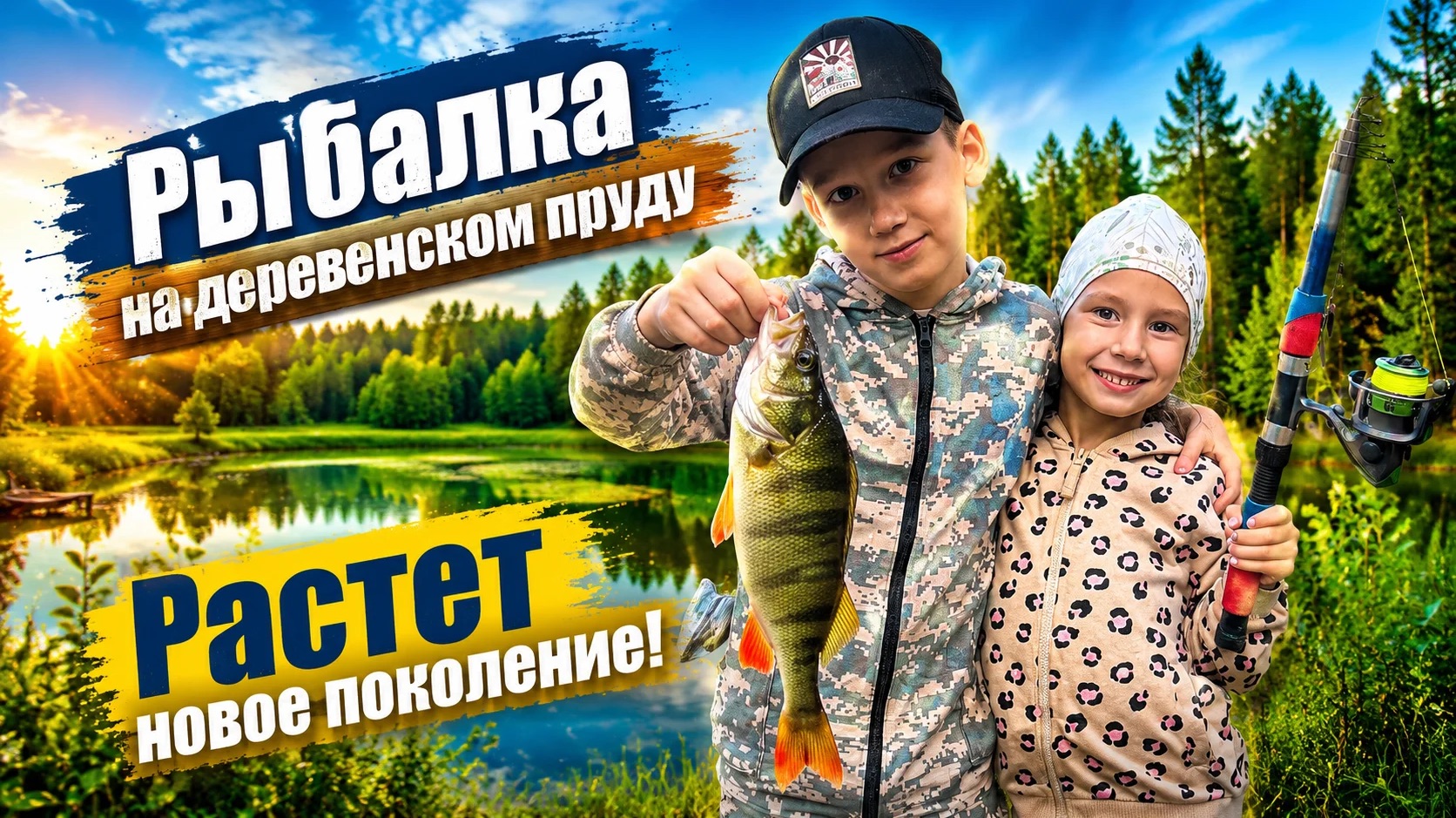 МИНИ РЫБАКИ НА  МИНИ РЫБАЛКЕ! Обязательная подписка, дети старались!👍 #рыбалка #AndreyFishing18