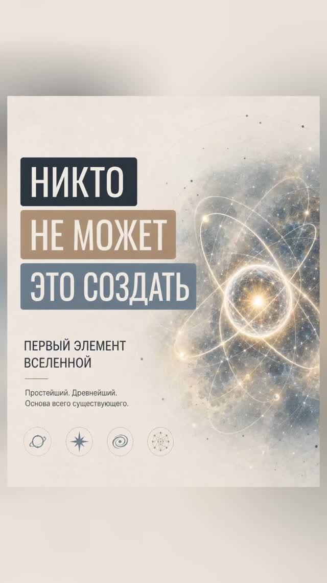 Первый элемент вселенной, который есть в твоём теле