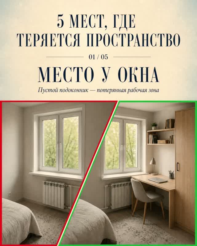 5 мест в квартире, где теряется пространство