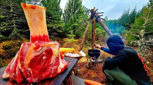 Тушёная говядина на костре — вкус лесной тишины
