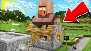 ЖИТЕЛЬ ГИГАНТ ПЕРЕЕХАЛ В НАШУ ДЕРЕВНЮ В МАЙНКРАФТ Компот Minecraft