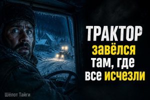 Трактор завёлся в посёлке, где никто не жил