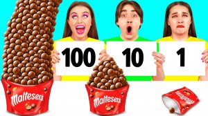 100 Слоев Еды Челлендж # Потрясающие Кухонные Лайфхаки от Fun Fun Challenge