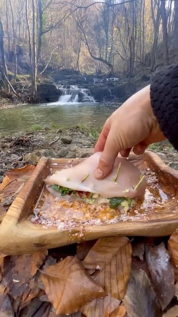 🐔 / фаршированное куриное филе на камне