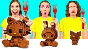 Большая, Средняя или Маленькая Тарелка Челлендж # Вкусные Кулинарные Хитрости MeMeMe Challenge