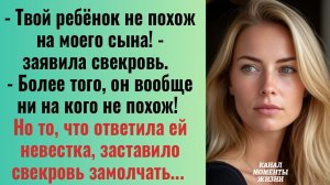 Истории из жизни/Твой ребёнок не похож на моего сына- заявила свекровь/Аудиорассказы жизненные