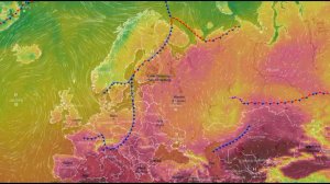 Движение воздушных масс воздуха над Европой и ЕТР за июль 2026 года