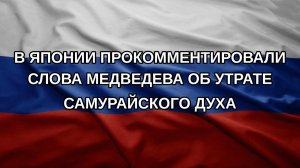 В Японии прокомментировали слова Медведева об утрате самурайского духа