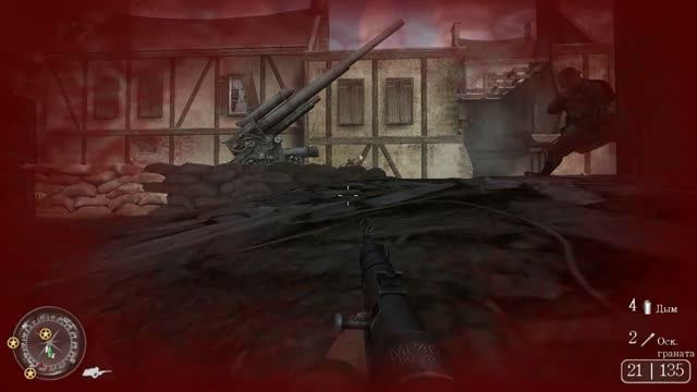 Call Of Duty 2 Переправа через Рейн Захват Города Валлендар Финал #15