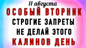 11 Августа Калинов День. Что нельзя делать 11 Августа Калинов День. Народные традиции и приметы