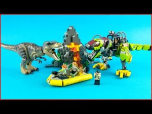 LEGO JURASSIC WORLD 75938 Битва Тираннозавра и Дино-робота — Распаковка