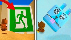 Гигантская кнопка выхода Секретный синий кролик - Прохождение игры Super Bear Adventure