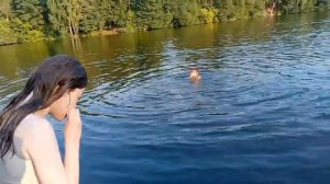 Лето,речка и дети.