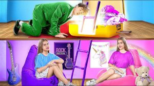 Секретные домики близняшек! 24 часа челлендж!