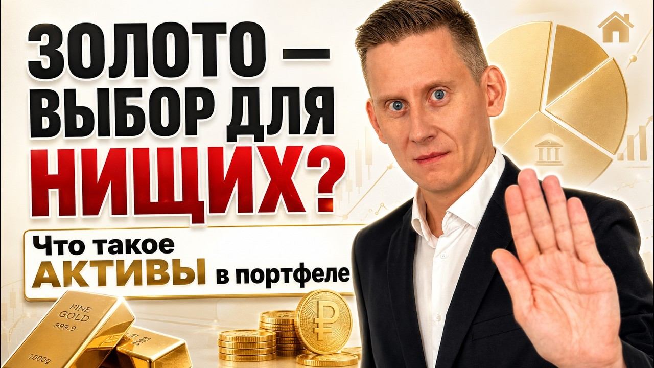 Золото - выбор для нищих инвесторов? Что такое АКТИВЫ в портфеле