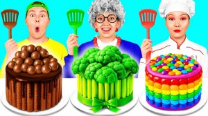 Кулинарный Челлендж# Я против Бабушки # Фантастические Лайфхаки с Едой от TaTaRa Challenge
