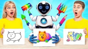 Кто Лучше Нарисует Предмет, Получит Его с Роботом