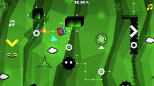 Я прохожу уровень Shock из Fire gauntlet в Geometry dash