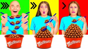 Быстрая Средняя или Медленная Скорость Еды Челлендж # Кухонные Лайфхаки и Хитрости от Happy Fun