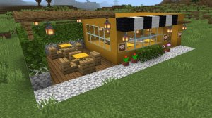 как построить кафе в Minecraft