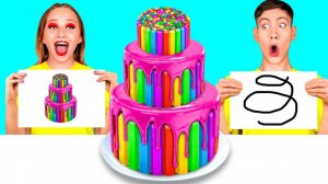 Кто Лучше Нарисует Предмет, Получит Его # Съедобная Битва от Fun Fun Challenge