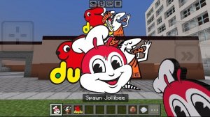 Я добавил робота Jollibee Nextbot в Minecraft PE