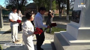 Глава Калмыкии осмотрел ход работ на объектах в Лаганском районе