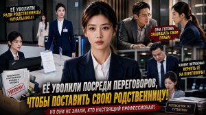 Её уволили ради родственницы начальника… Но через час клиент потребовал вернуть её!