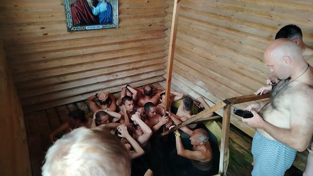 Купель стояние в воде.Утро 3д.